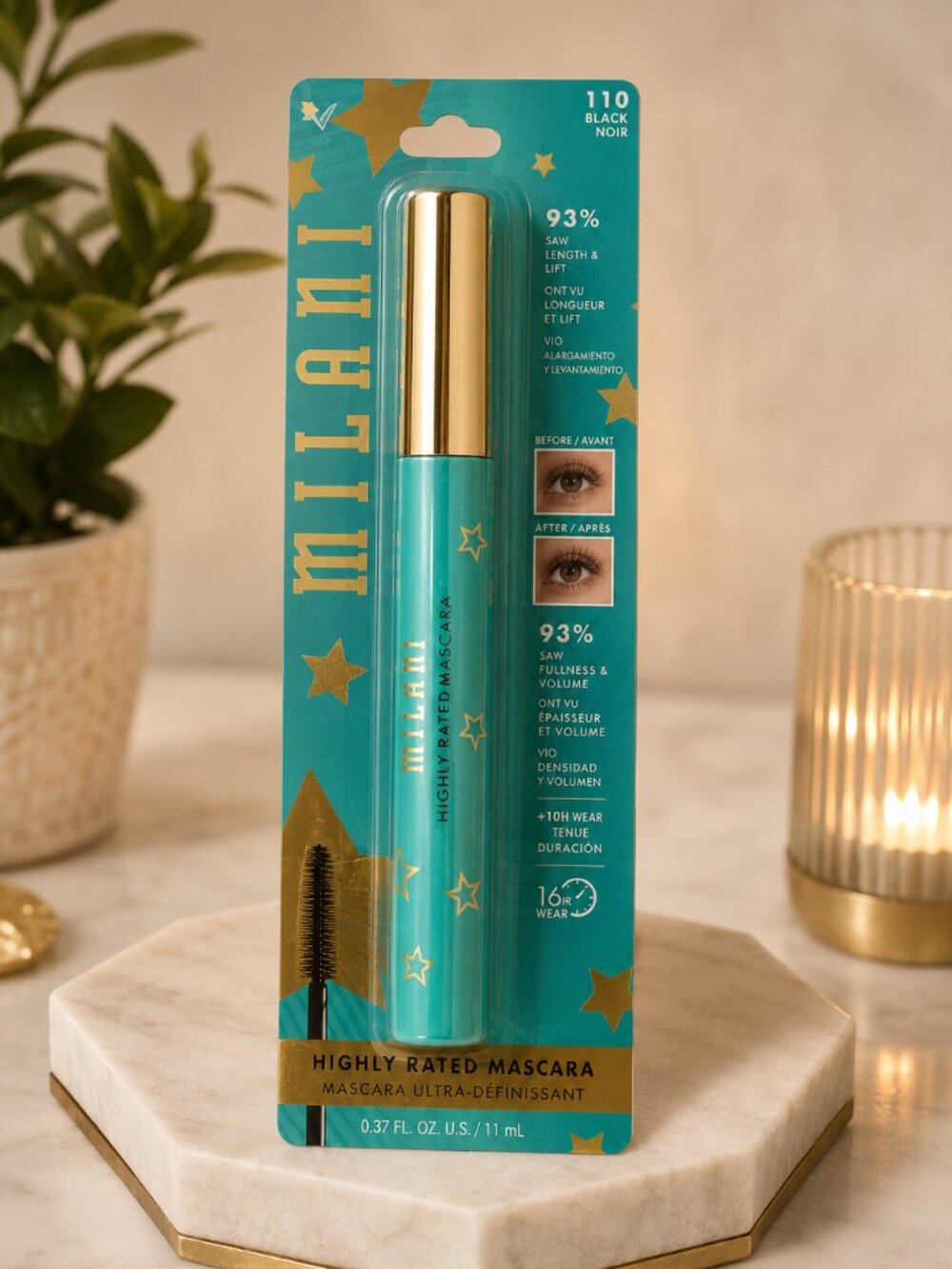 Milani Highly Rated Mascara 110 Black Noir NIP Sealed